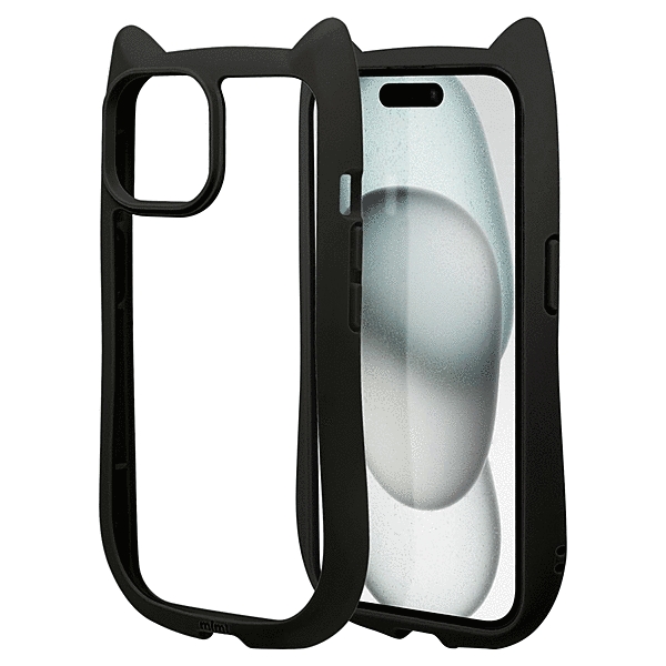 mimi 猫耳ハイブリッドケース TPU/PC MIL規格準拠 ブラック