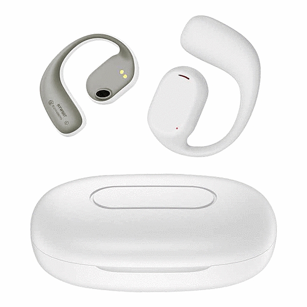 Bluetooth5.3 Air伝導完全ワイヤレスイヤホンマイク ホワイト