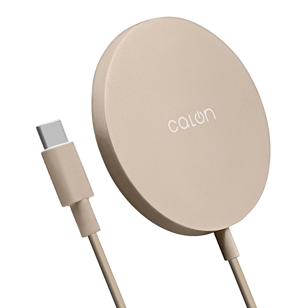 calon ワイヤレスチャージャー 5/7.5/10/15W 1m Type-Cケーブル直付 トープ