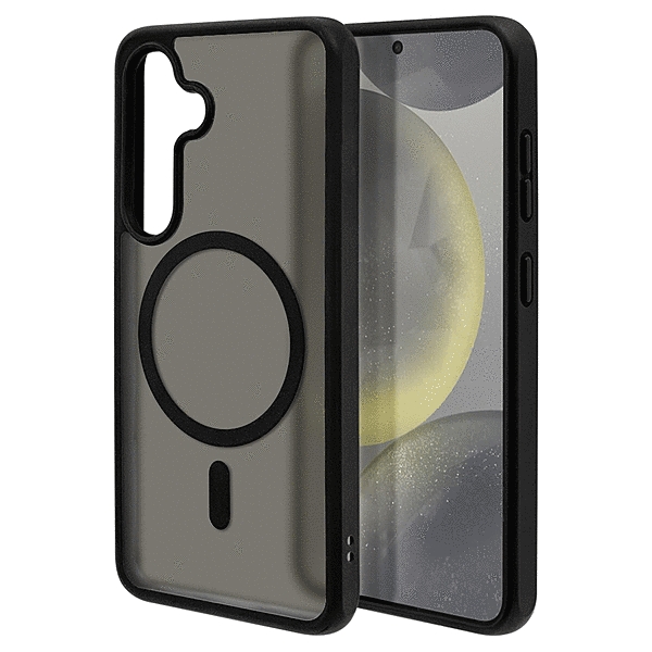 ハイブリッドケース MagSafe ワイヤレス充電対応 TPU/PC ブラック/フロストブラック