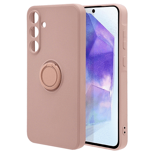 極限保護 TPUリングケース ライトピンク