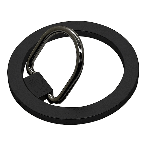 Magsafe対応 スタンド機能付き スマホリング ブラック