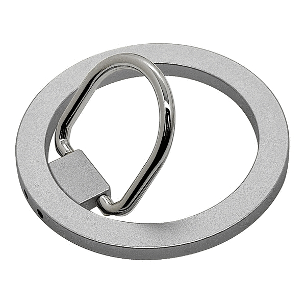 Magsafe対応 スタンド機能付き スマホリング シルバー