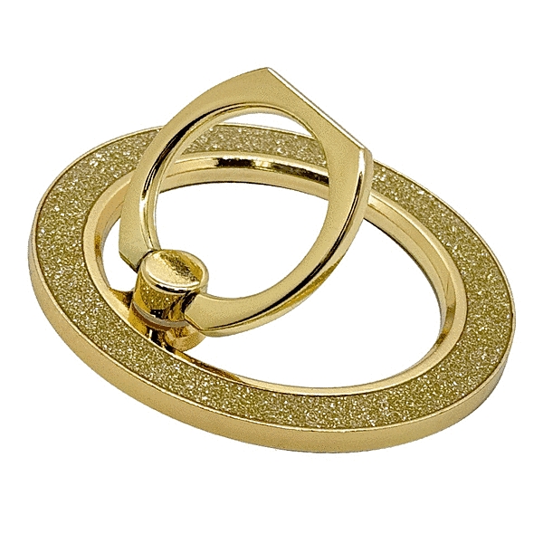 Magsafe対応 スタンド機能付きスマホリング キラキラゴールド