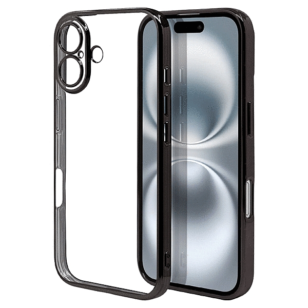 極限保護 TPUメタルフレームケース ブラック