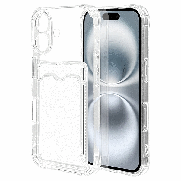 KAZARITAI 極限保護 TPUケース カードポケット付き クリア