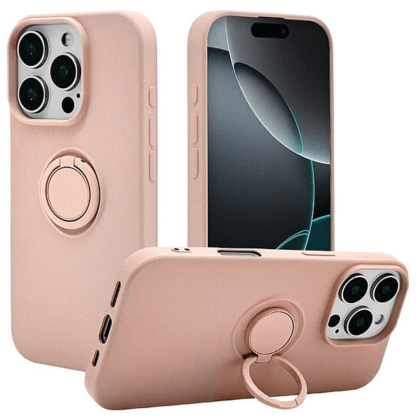 TPUリングケース スモーキーピンク