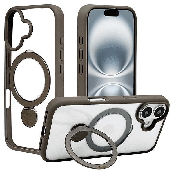 ZEROSAFE Shaft Magsafe対応 360°回転スタンドケース ナチュラル