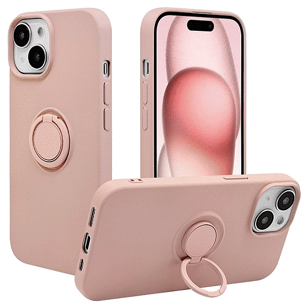 TPUリングケース スモーキーピンク