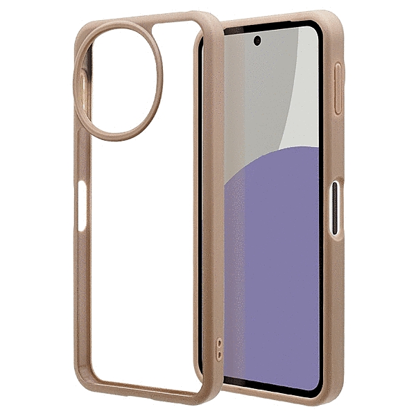 ハイブリッドケース TPU/PC グレージュ