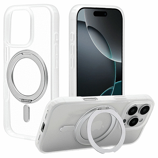 ZEROSAFE Circle Magsafe対応 360°回転スタンドケース クリア