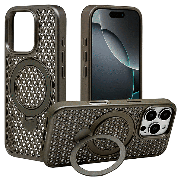 ZEROSAFE Mesh Magsafe対応 360°回転スタンドケース ナチュラル