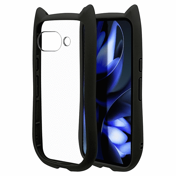 mimi 猫耳ハイブリッドケース TPU/PC MIL規格準拠 ブラック