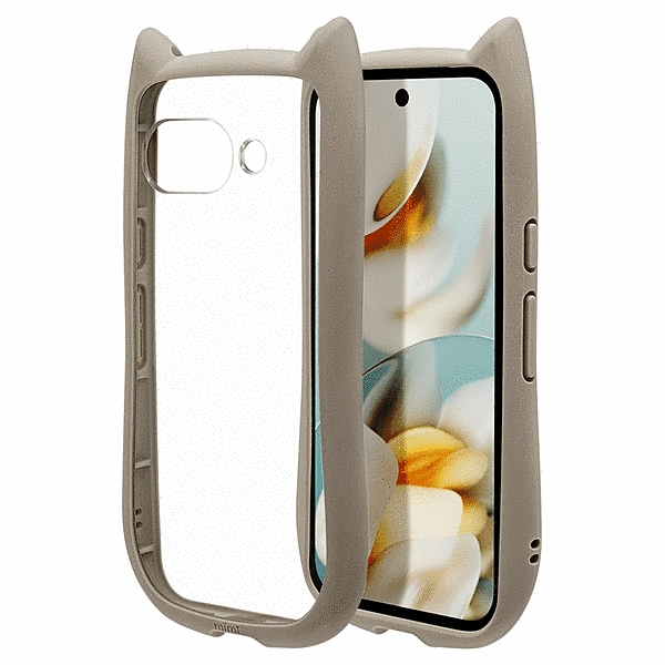 mimi 猫耳ハイブリッドケース TPU/PC MIL規格準拠 トープ