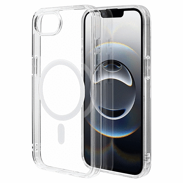 RHINOX ハイブリッドケース TPU/アクリル 5H 衝撃吸収 MIL規格準拠 Magsafe対応 クリア