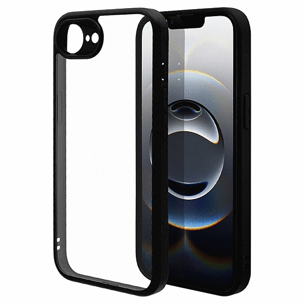 RHINOX 極限保護 ハイブリッドケース TPU/アクリル 5H 衝撃吸収 MIL規格準拠 ブラック/クリア