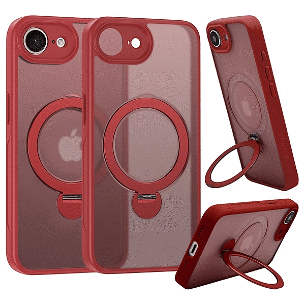 ZEROSAFE Shaft Magsafe対応 360°回転スタンドケース フロストレッド