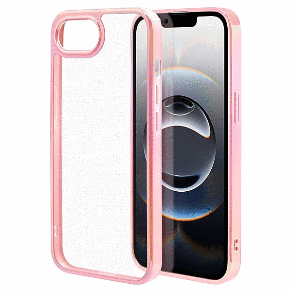 aurora ハイブリッドケース TPU/PC オーロラフレーム ピンク/クリア