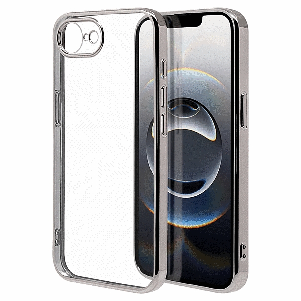 極限保護 TPUメタルフレームケース シルバー