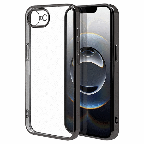 極限保護 TPUメタルフレームケース ブラック