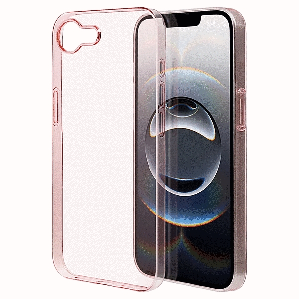 ULTRA LIGHT 極薄設計PCケース カメラ周囲保護 0.6mm クリアピンク