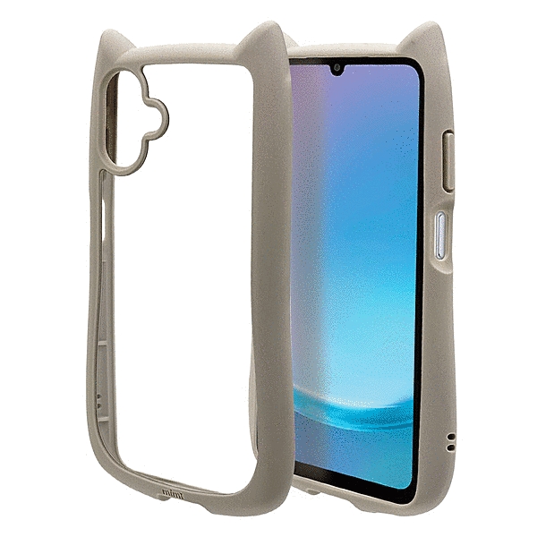 mimi 猫耳ハイブリッドケース TPU/PC MIL規格準拠 トープ