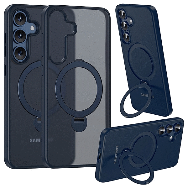 ZEROSAFE Shaft ワイヤレス充電対応 360°回転スタンドケース フロストネイビー