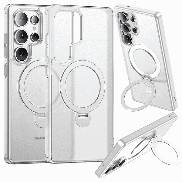 ZEROSAFE Shaft ワイヤレス充電対応 360°回転スタンドケース フロストホワイト