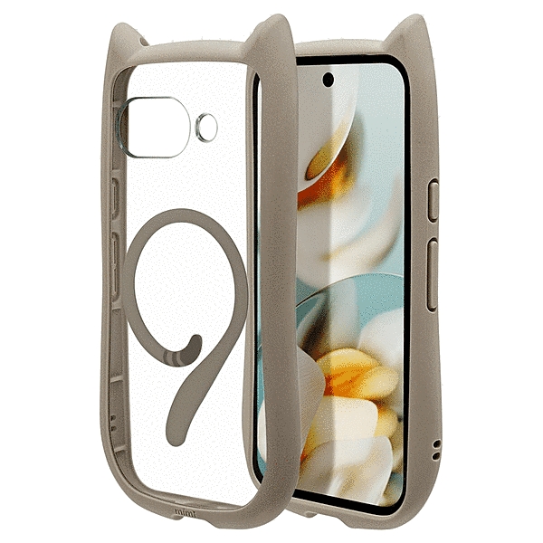 mimi 猫耳ハイブリッドケース TPU/PC ワイヤレス充電対応 MIL規格準拠 トープ