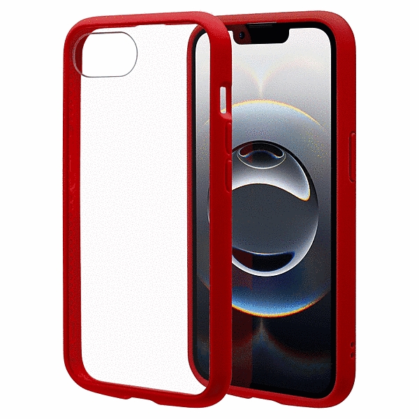 FLEXGUARD ハイブリッドケース TPU/PC レッド/クリア