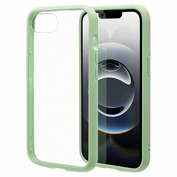 FLEXGUARD ハイブリッドケース TPU/PC グリーン/クリア