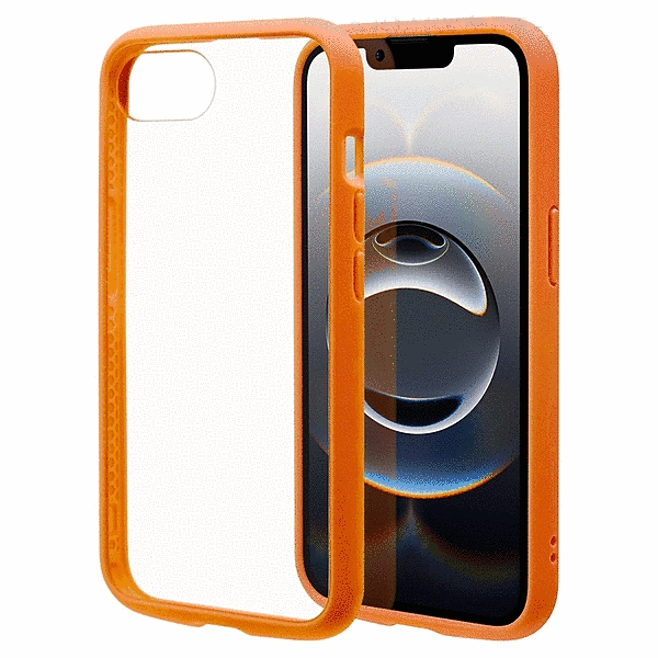 FLEXGUARD ハイブリッドケース TPU/PC オレンジ/クリア