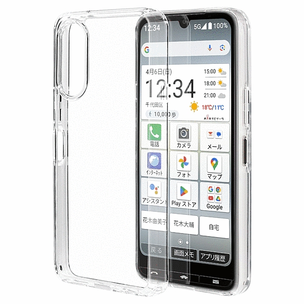 RHINOX ハイブリッドケース TPU/アクリル 5H 衝撃吸収 MIL規格準拠 クリア