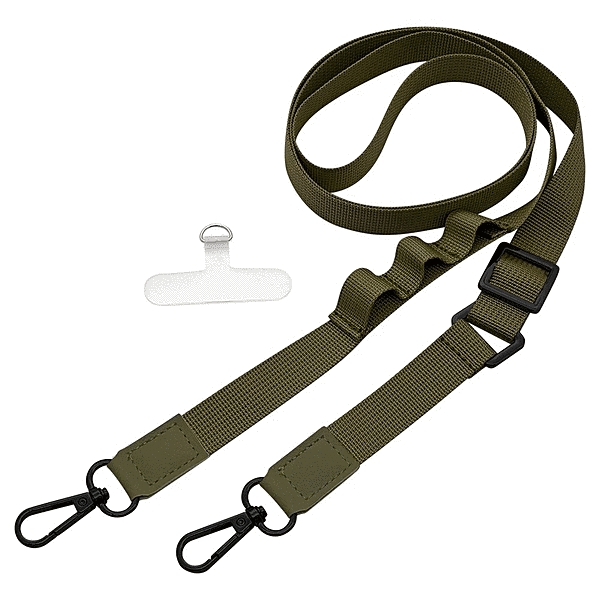 平紐ショルダーストラップ ストラップホルダーシートセット オリーブグリーン