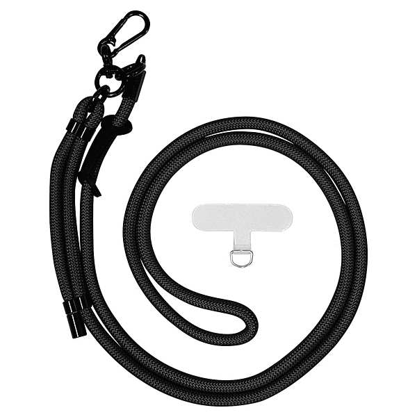 丸紐ショルダーストラップ ストラップホルダーシートセット ブラック