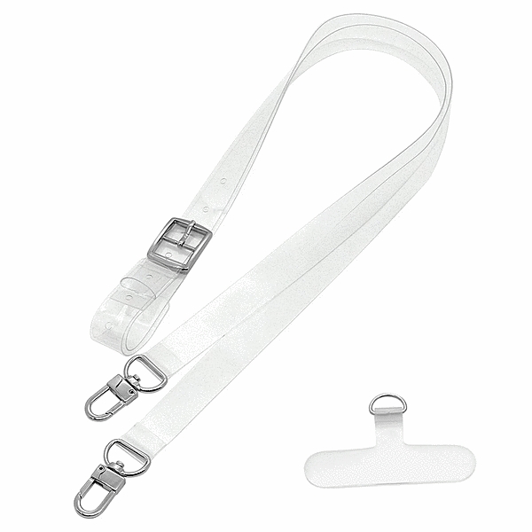 透明ショルダーストラップ ストラップホルダーシートセット ラメクリア