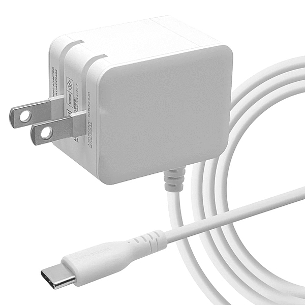AC充電器 ケーブル直mini-breaker付Type-C 2.4A 2.0m ホワイト
