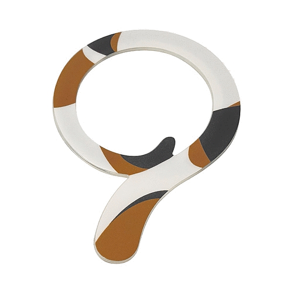 マグネットステッカー ねこのしっぽ 三毛