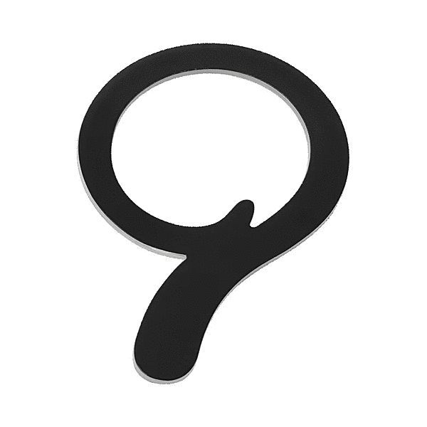 マグネットステッカー ねこのしっぽ  クロ