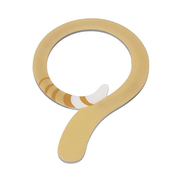 マグネットステッカー ねこのしっぽ 茶トラ