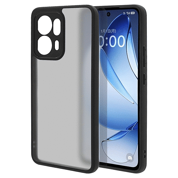 極限 ハイブリッドケース TPU/PC ブラック/フロストブラック