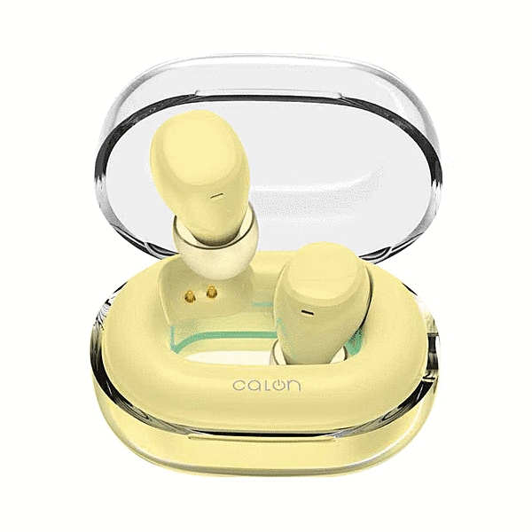 calon BT5.4 完全ワイヤレスイヤホンマイク AAC対応 ライトイエロー