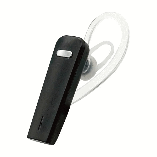 Bluetooth5.4 片耳イヤホンマイク スイッチ付 ブラック