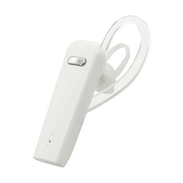 Bluetooth5.4 片耳イヤホンマイク スイッチ付 ホワイト