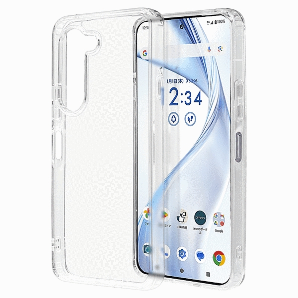 RHINOX ハイブリッドケース TPU/アクリル 5H 衝撃吸収 MIL規格準拠 クリア