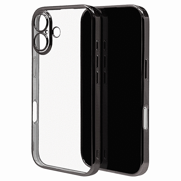 極限保護 TPUメタルフレームケース ブラック