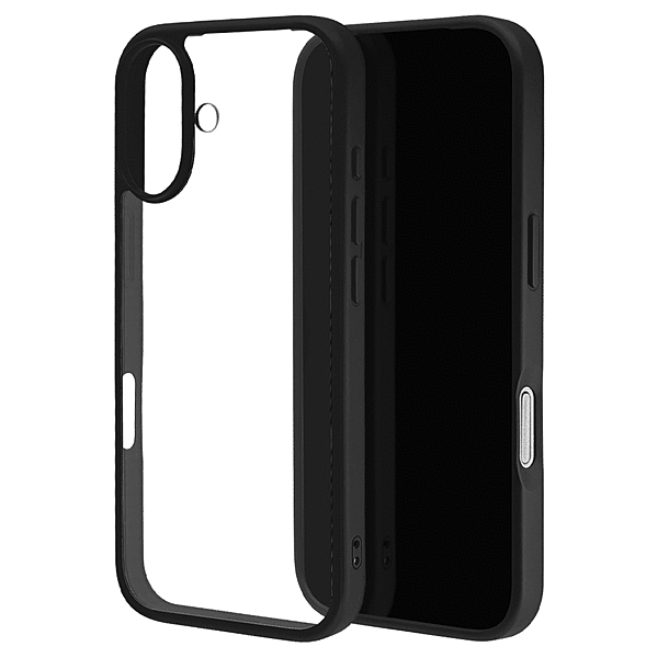 RHINOX ハイブリッドケース TPU/アクリル 5H 衝撃吸収 MIL規格準拠 ブラック/クリア