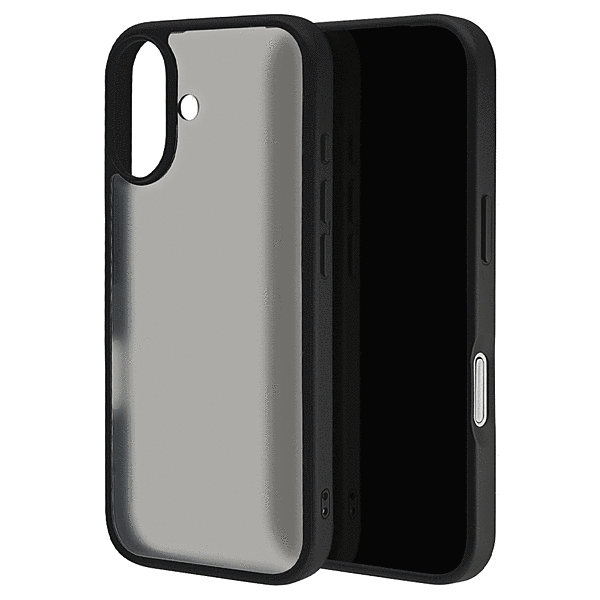 RHINOX ハイブリッドケース TPU/アクリル 2H 衝撃吸収 MIL規格準拠 ブラック/フロストブラック