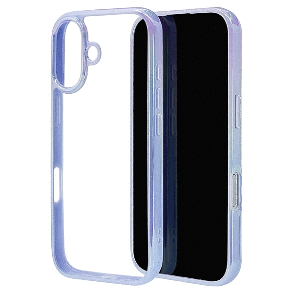 aurora ハイブリッドケース TPU/PC オーロラフレーム パープル/クリア