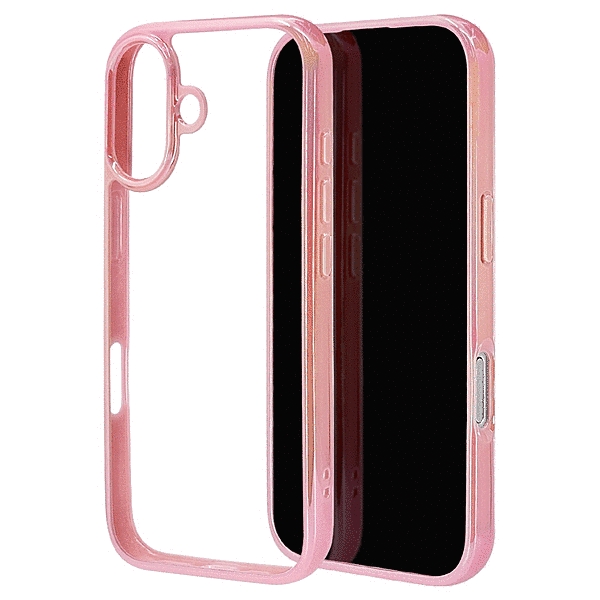 aurora ハイブリッドケース TPU/PC オーロラフレーム ピンク/クリア